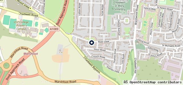 Map showing the location of Chadwell Motorcycles