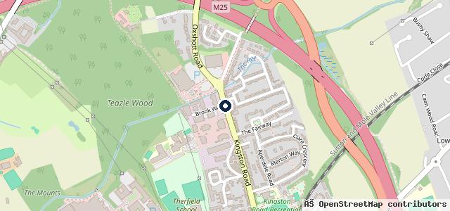Map showing the location of AVS Audi VW Specialist Ltd - Leatherhead