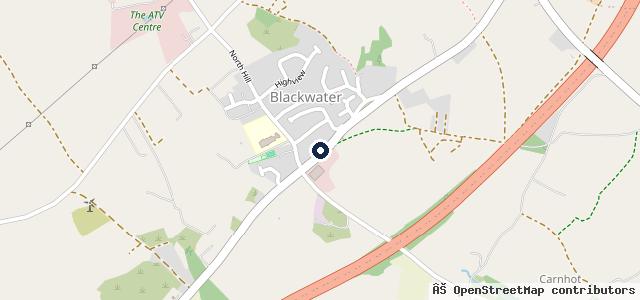 Map showing the location of Hawkins Motors
