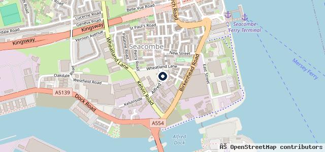 Map showing the location of Kelvin Service Station