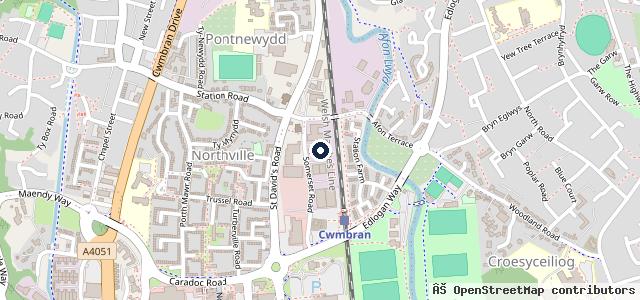 Map showing the location of Newtown Motors | Cwmbran