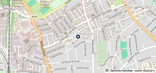 Map showing the location of Jacksons Garage (Leicester) Ltd