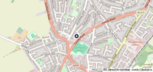 Map showing the location of Vauxhall