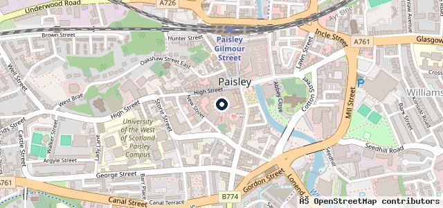 Map showing the location of HM Motor Engineers