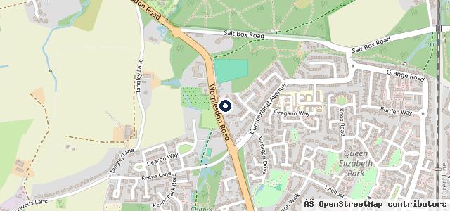 Map showing the location of Yeomans Honda Guildford