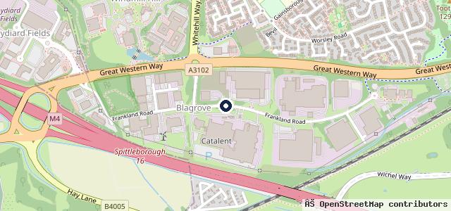 Map showing the location of Group 1 Volkswagen Swindon | Swindon