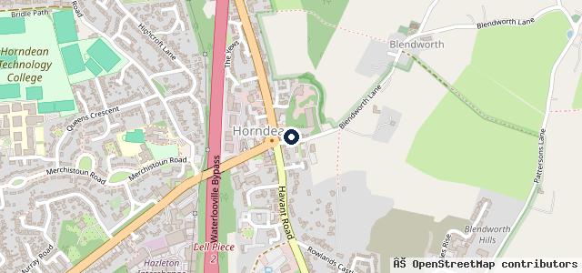 Map showing the location of MOT &amp; Service World | Waterlooville