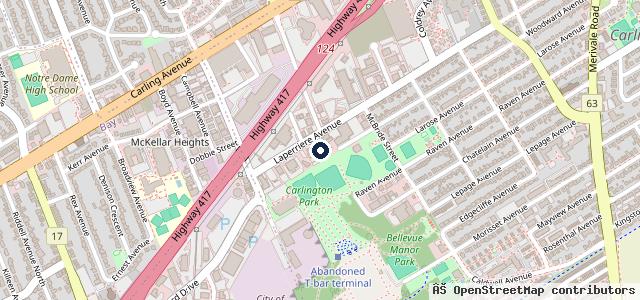 Map showing the location of Capital Collision Centre