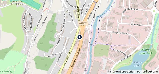 Map showing the location of FRF Toyota Swansea
