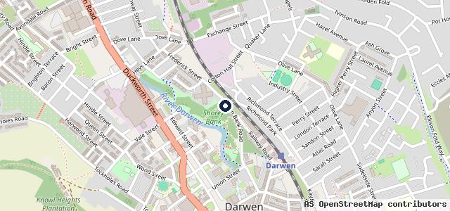 Map showing the location of Greens Garage