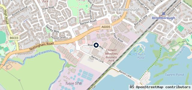 Map showing the location of Venson Automotive Solutions Ltd