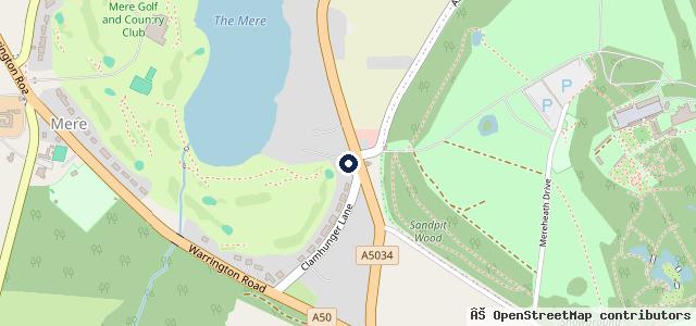 Map showing the location of Cheshire Vehicle Supplies