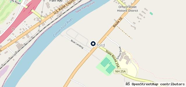 Map showing the location of Orford Servicenter Inc.