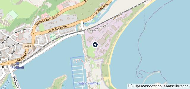 Map showing the location of Hardy's Garage &amp; Recovery | Pwllheli