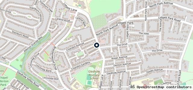 Map showing the location of Lidgett Lane Hand Car Wash