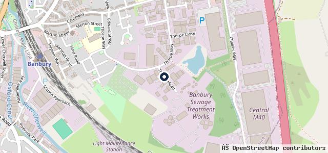 Map showing the location of Banbury Mot &amp; Service Centre
