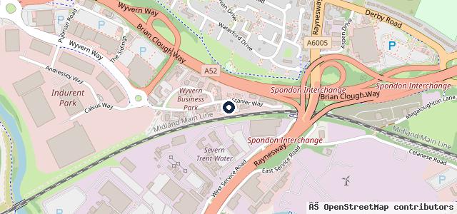 Map showing the location of Baytree Cars | Derby