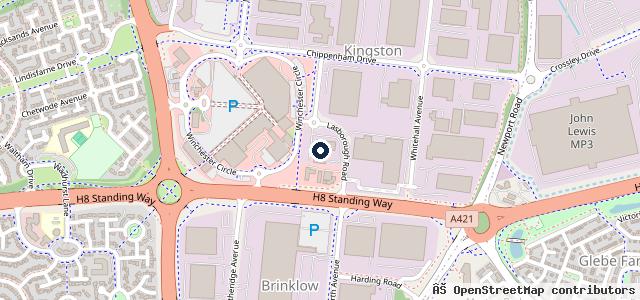 Map showing the location of Evans Halshaw Ford | Milton Keynes