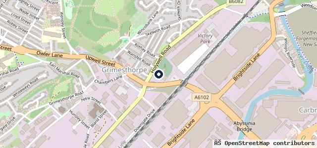 Map showing the location of MB Services Yorkshire