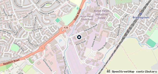 Map showing the location of Bosch Car Service - SH Auto | Bromsgrove