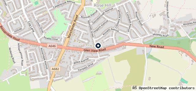 Map showing the location of Apex MOT & Tyre Centre