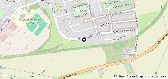 Map showing the location of Brookside Filling Station