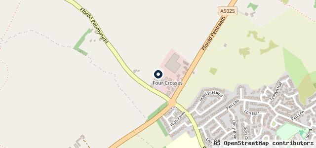 Map showing the location of Road and Trail Motorcycles | Menai Bridge