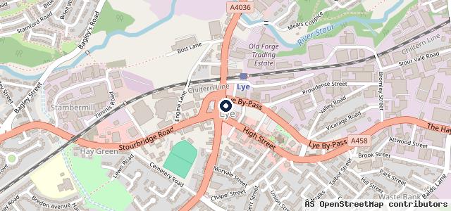 Map showing the location of C & R Body Repairs