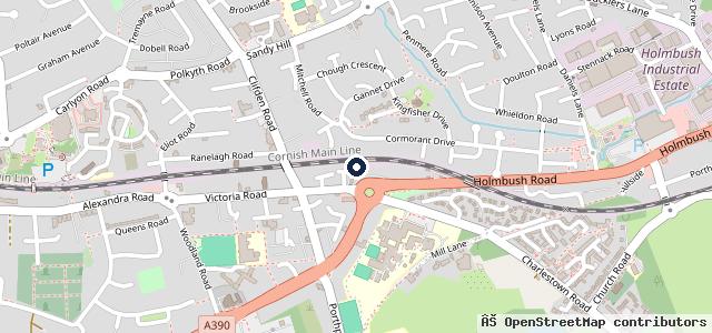 Map showing the location of Allen's MOT Testing Station | Saint Austell