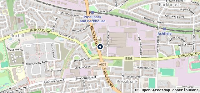 Map showing the location of Allied Autocare | Glasgow