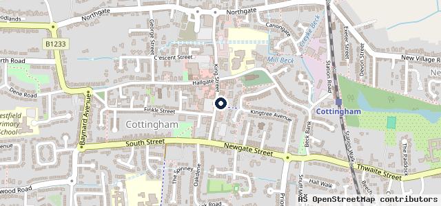 Map showing the location of Cottingham Auto Care
