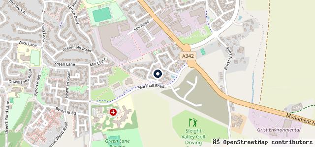 Map showing the location of Slades of Devizes