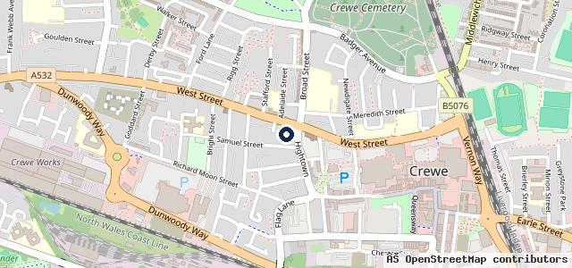 Map showing the location of Chetwode Motors
