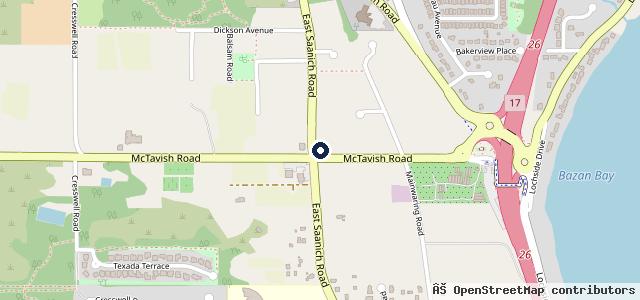 Map showing the location of Gurton's Garage