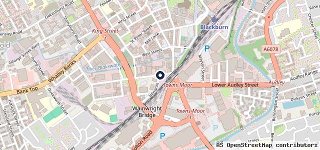 Map showing the location of Canterbury Street MOT Centre