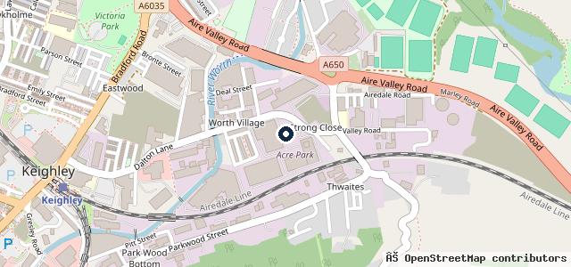 Map showing the location of Autotec &amp; David Peel | Keighley
