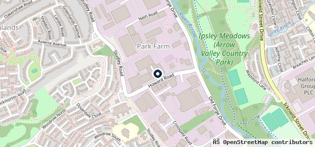 Map showing the location of M&S Autos