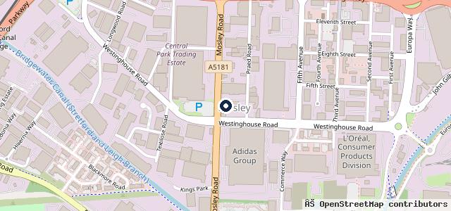 Map showing the location of Parkway Prestige