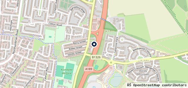 Map showing the location of A F Tyres & Exhausts