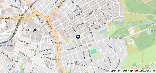 Map showing the location of Castle House