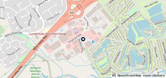 Map showing the location of Parkway Volkswagen