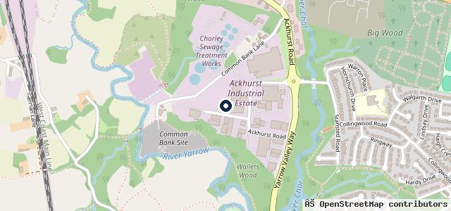 Map showing the location of Clayton Brook Garages Ltd