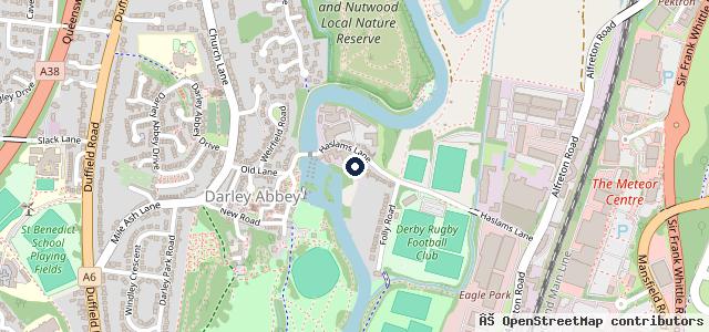 Map showing the location of Burton's Automotive (Derby) Ltd