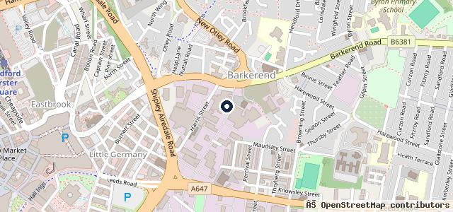 Map showing the location of Garnett Street Garage