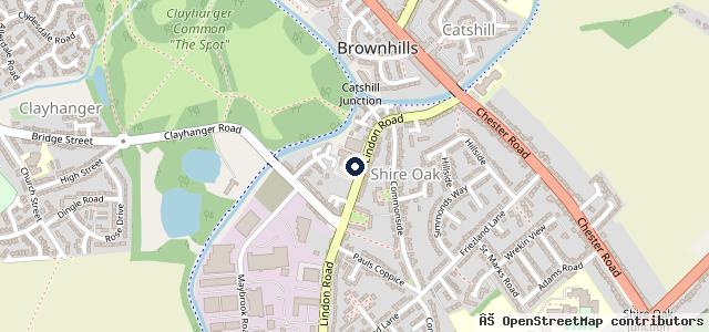 Map showing the location of Anchor Garage