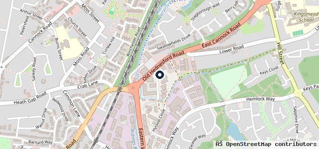 Map showing the location of End Lane Garage