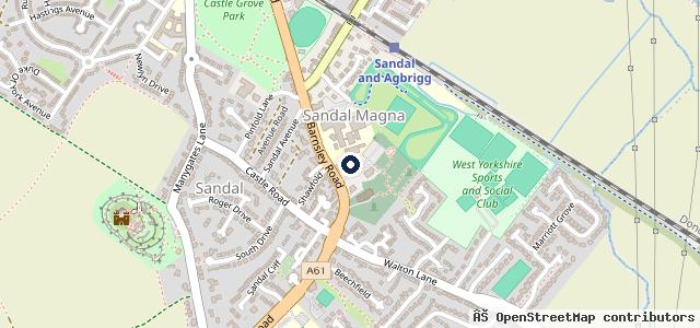 Map showing the location of Sytner Wakefield 4x4 Specialist