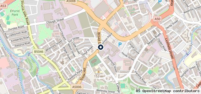 Map showing the location of Smart MOTORS & Service Centre (Stoke-On-Trent)