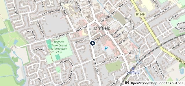 Map showing the location of Ellis Brothers Garage | Driffield
