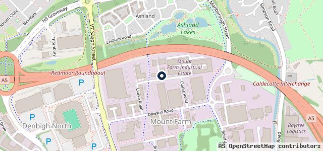 Map showing the location of Medd Motors LTD | York